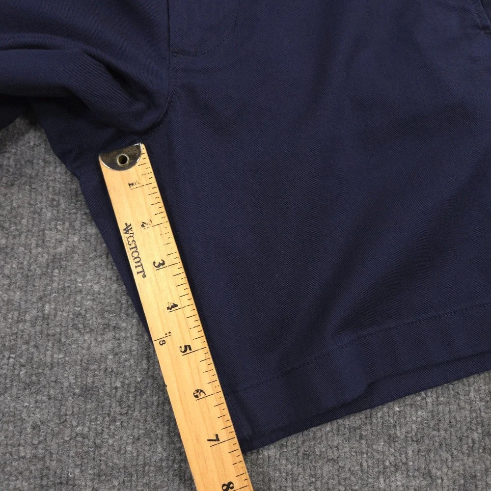 J Crew Flex Chino Shorts Mens 30 Navy Blue Stretch Twill 7